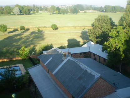 Woolstone stables overhead view modern